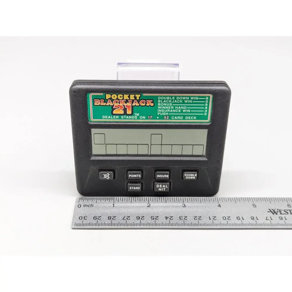Radica 1350 Pocket Blackjack 21 Handheld Electronic Game Tested